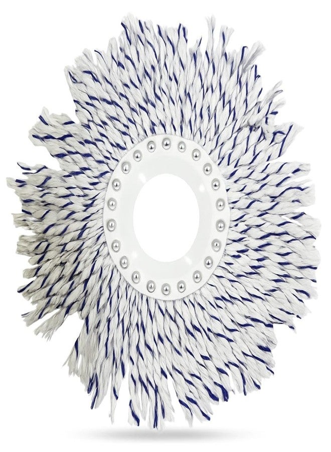 FPC Mop Refills for Floor Cleaning | Suitable for Wet & Dry Mopping in Home Office Shop | Strong Cotton Strands for Tile, Marble & Granite Floors | Easy Fit & Durable Multicolor Refill | 6" Pack of 1 - Image 1